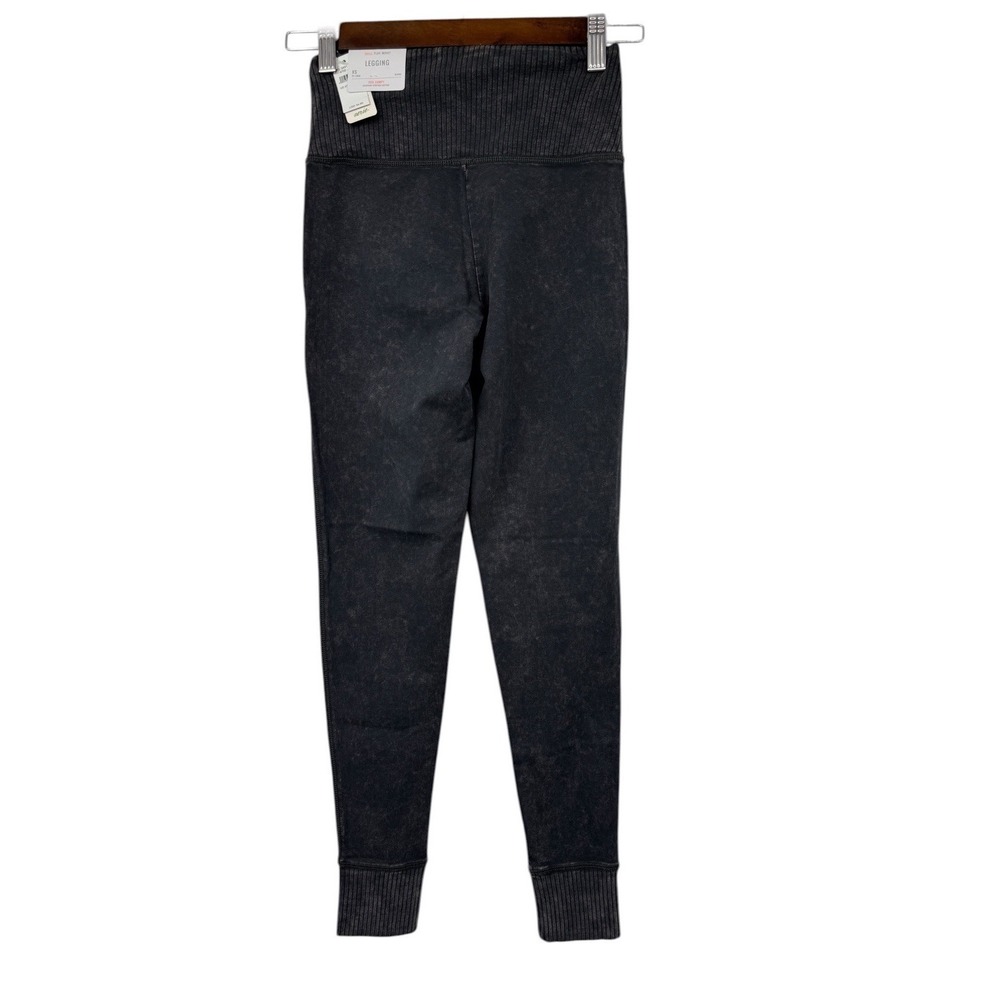 Aerie Chill Play Move Leggings XS Ribbed Pocket Stretch Cotton Jogger NWT Acid - Picture 11 of 11